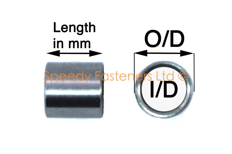 Stainless Steel Spacers Collars Standoffs m5 m6 3mm 4mm 6mm 8mm 10mm 20mm