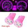 T10 Wedge 4 SMD LED Brake Light Bulbs   - 2x Pink