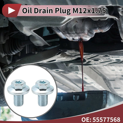 Buick Cadillac Chevrolet Set Aluminum Oil Drain Plug