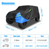 Jeep Wrangler JK JL 4 Door 2007-2021 Waterproof Black Blue SUV Car Cover