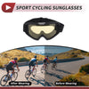 1 Pc Motorcycle Riding Goggles Yellow Lens Black Frame PC Cycling Sunglasses
