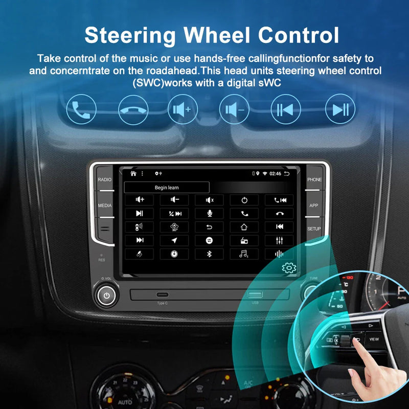 Volkswagen Tiguan Wireless CarPlay Android Auto Head Unit (2008-2016)