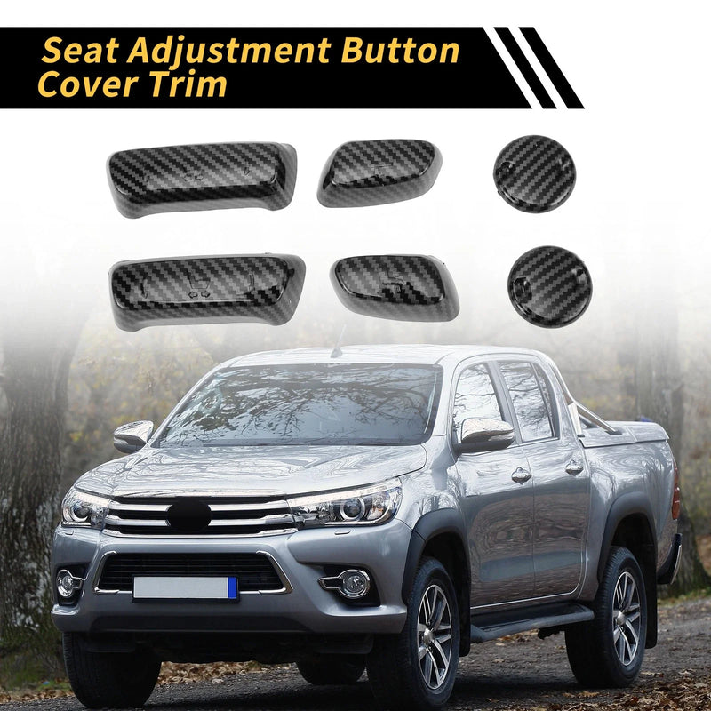 Toyota Tundra Carbon Fiber Seat Adjustment Button Cover (2014-2021)