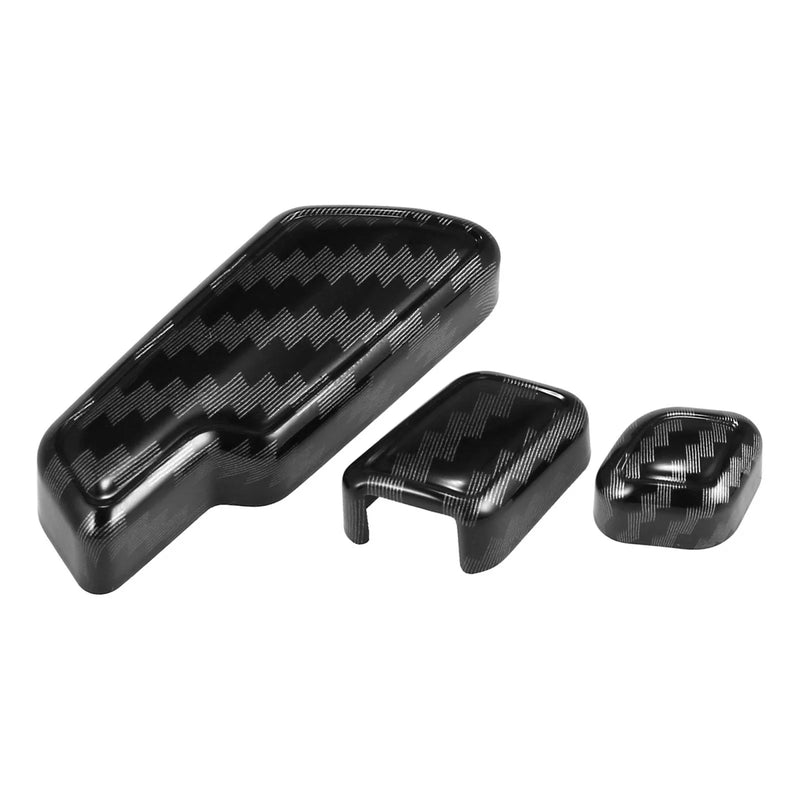 Mercedes Benz 6Pcs Carbon Fiber Car Door Adjust Button Switch Covers