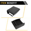 Ford - Microfiber Leather, Black, Square Pattern Console Lid Armrest Cover