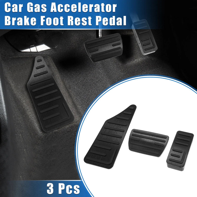 Honda HR-V (2021-2023) Black 3 x Car Gas Accelerator Brake Foot Rest Pedals