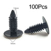 100pcs 7.8mm Plastic Car Interior Rivets Fastener Retainer Clips
