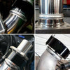 Exhaust Downpipe Intake Intercooler Pipe 4" V Band Clamp Flange (N/A)