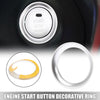 Mazda CX-5 CX-4 Axela Atenza Silver Tone Start Button Decorative Ring