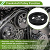 Lexus CT200h Engine Harmonic Balancer Crank Pulley Steel Black