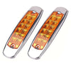 Trailer Amber 12 LED Sealed Side Marker Clearance Lights