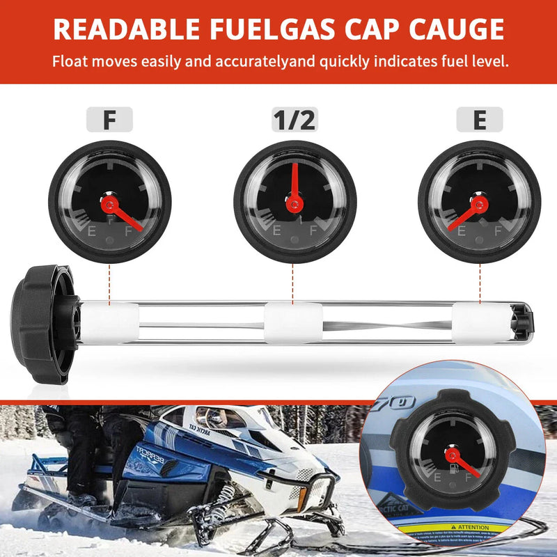 ARCTIC CAT ZL 500 GAS CAP With GAUGE (1998–2001)