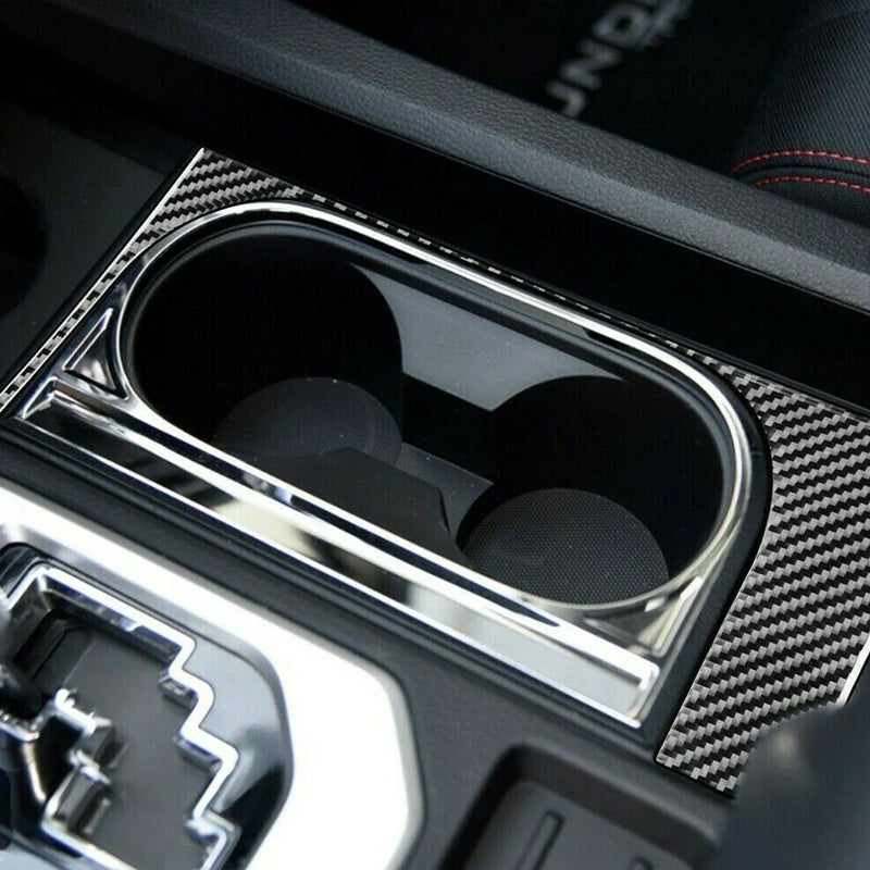 Toyota Tundra Carbon Fiber Water Cup Holder Cover (2014-2018)