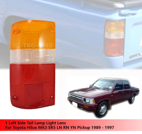 Toyota Hilux MK3 LH Rear Tail Light Lenses (1989-1997)