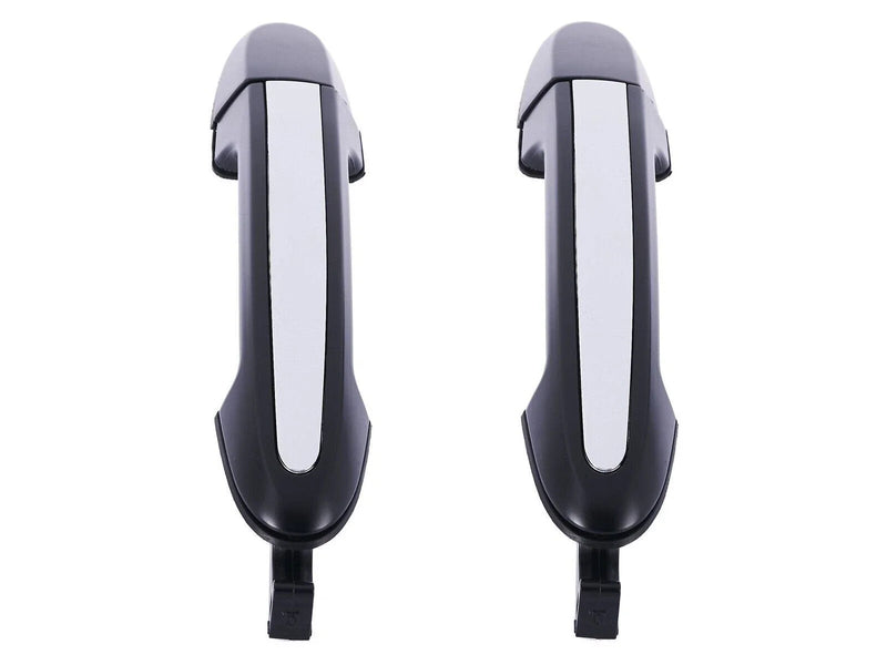 Hyundai Santa Fe CM 2x Rear LH+RH ChromeBlack Outer Door Handle (2005–2012)