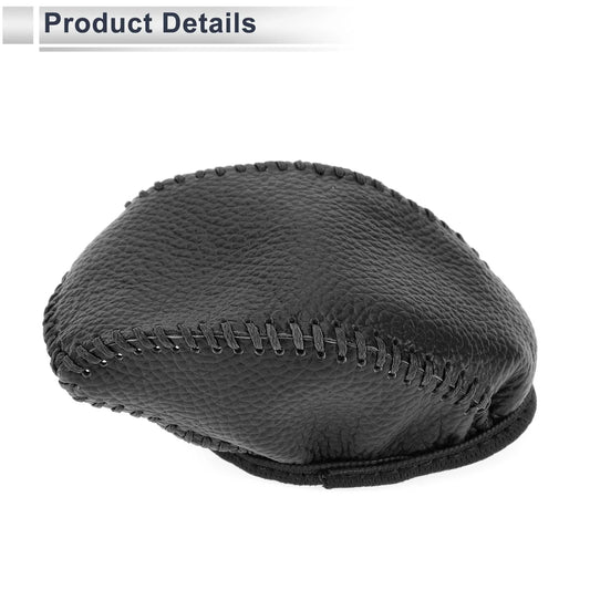 Gear Shift Knob Cover for Toyota RAV4 2019-2024 Pebbled Black Faux Leather