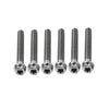 Motorcycle Bike 6pcs M10x60mm Titanium Torx Head Flange Screws