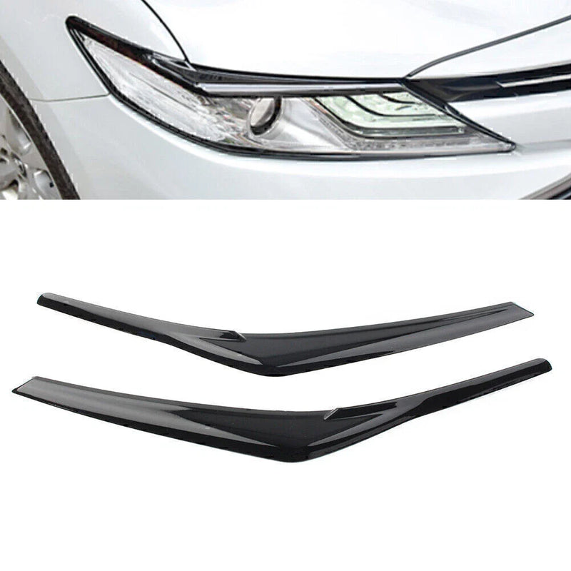 Toyota Camry SE XSE Black Headlight Eyebrow Trim (2018-2020)