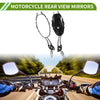 Motorcycle M8/M10 Oval Shape Rear View Mirrors