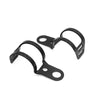 Universal Motorcycle 2 x Fork Clamp Turn Signal Light Mount Brackets Black