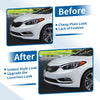 Kia Forte (2010-2013) Black Chrome Silver Tone Front Upper Bumper Grille