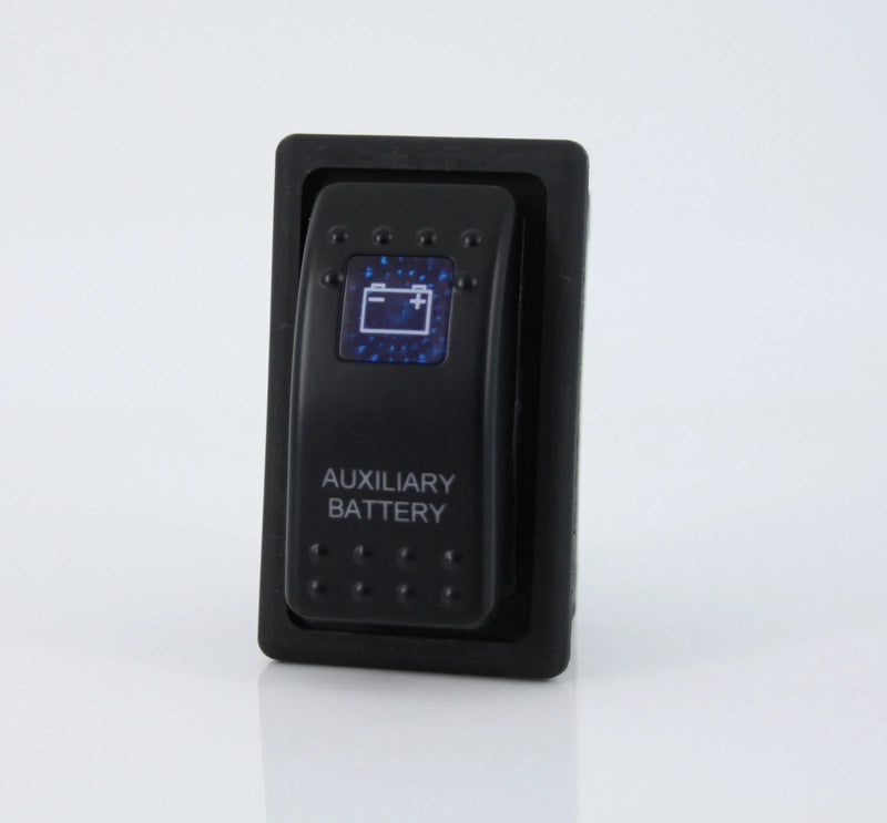 Auxiliary Battery - Compatible with Various Models Dual LED Rocker Switch