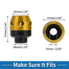 Motorcycle Front Fork Frame Sliders / 2 x / Gold Tone