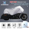 MakeModel L Size Motorcycle Cover Rain Dust Protector Silver Tone