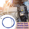 Marine Engine 2 x Marine Throttle Control Cable Blue with Fastening Head