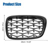 BMW 525i 530i E39 (2001-2003) Pair Gloss Black Front Hood Bumper Grille