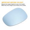 BMW 3 Series Left Side Blue Heated Mirror Glass (2007-2013)