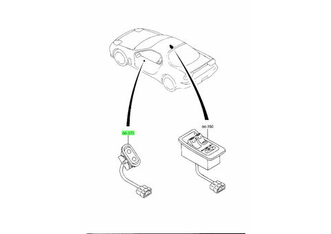Mazda RX-7 FD3S Power Window Switch (1992–2002)