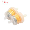 Universal Motorcycle 2 x Gasoline Inline Fuel Filter with Magnet 55 x 30mm