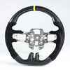 Ford Mustang EcoBoost Steering Wheel Carbon Fiber Suede Yellow (15-17)
