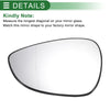 Ford B Max Left Side White Mirror Glass (2012-2019)