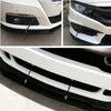 Dodge Charger Black Adjustable Bumper Lip Splitter Strut Rod Tie Support Bar