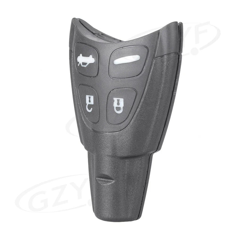 Saab 9-3 Sport (2003-2011) Black 4 x Button Smart Key Fob Shell Cover