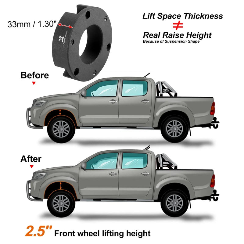 Toyota Tacoma 2005-2020 2.5" Front Suspension Leveling Lift Kit