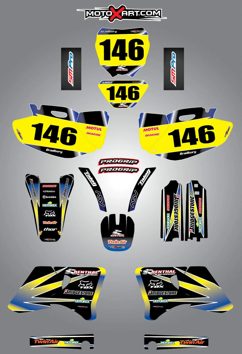 Yamaha WRF 250 426 Full Custom Graphics (1998-2002)