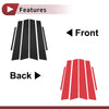 Acura CSX (2006-2011) Black 6 x Car Door Pillar Window Trim