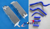Honda CR500 CR500R Aluminum Radiator & Red Silicone Hose (1989)