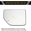 Ford F-250 F-350 Heated Upper Right Mirror Glass (2011-2016)