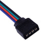 5050 RGB LED Strip Light 10 x 4-Pin Male Female Connectors (3528)