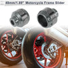 Motorcycle Slider Frame 14mm Aluminum Alloy Carbon Fiber Titanium Tone 2 x