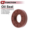 Make Model Oil Seal 22x45x10mm FKM Rubber Brown 2 x