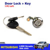 Cylinder Door Lock Safety Key LH Fits Mitsubishi L200 Strada Pickup 1997-05 D08