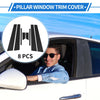 Kia Optima (2006-2010) Black 8 Pcs Door Pillar Window Trim