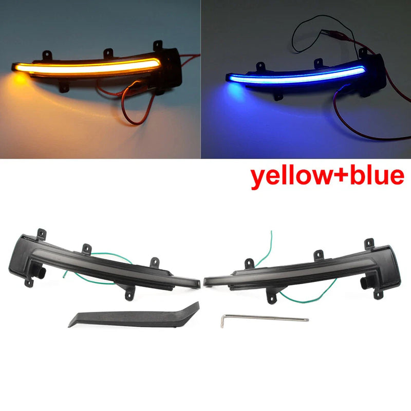 Audi TT TTS TTRS MK2 2007-2014 Yellow Blue Dynamic Turn Signal Light