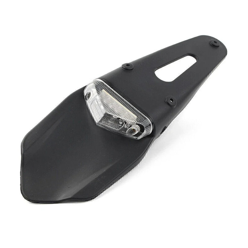Universal Motorcycle Dirt Bike Clear Lens Rear Tail Light