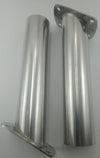30° Fishing Rod Holder x 2 Stainless Steel Flush Mount Polished